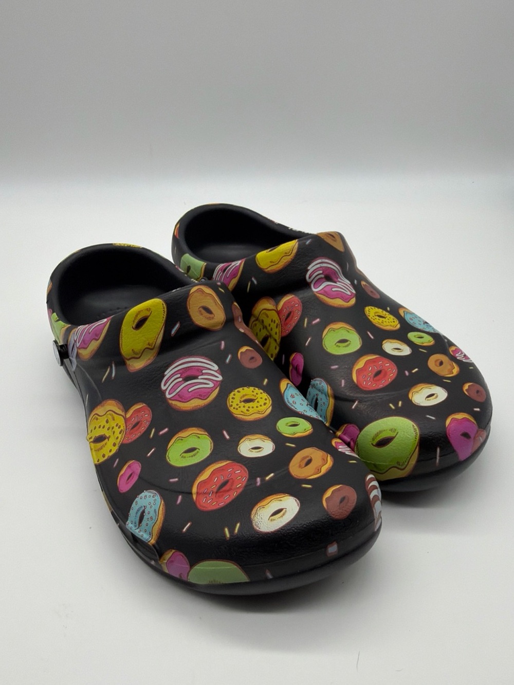 Crocs Classic Donut Bistro Non Slip Clog Slip on Black M 8 W 10 MISSING STRAP